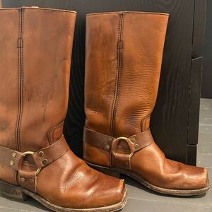 Dark Leather Frye Boots